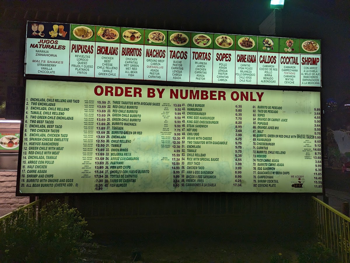 Lucy's Drive Thru Menu 7
