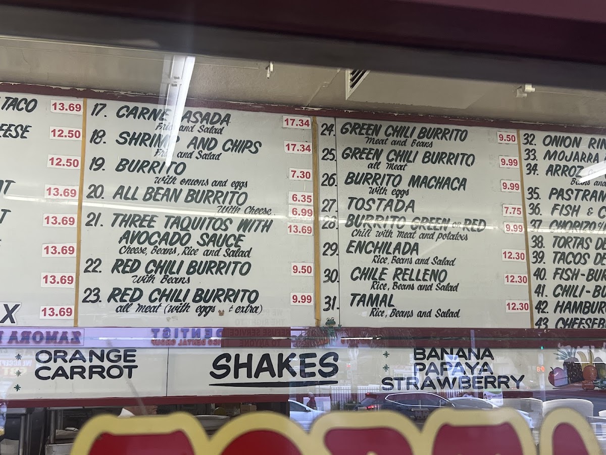 Lucy's Drive Thru Menu 8