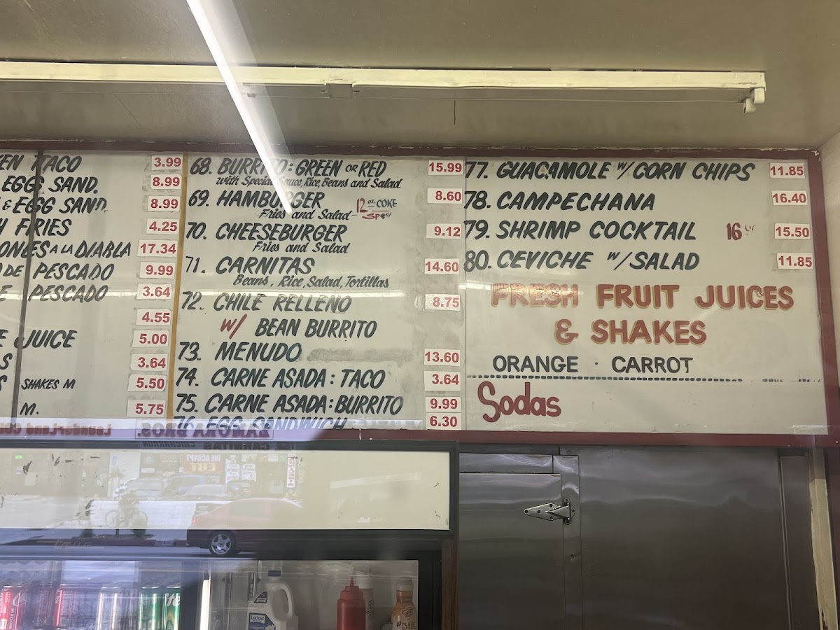 Lucy's Drive Thru Menu 9