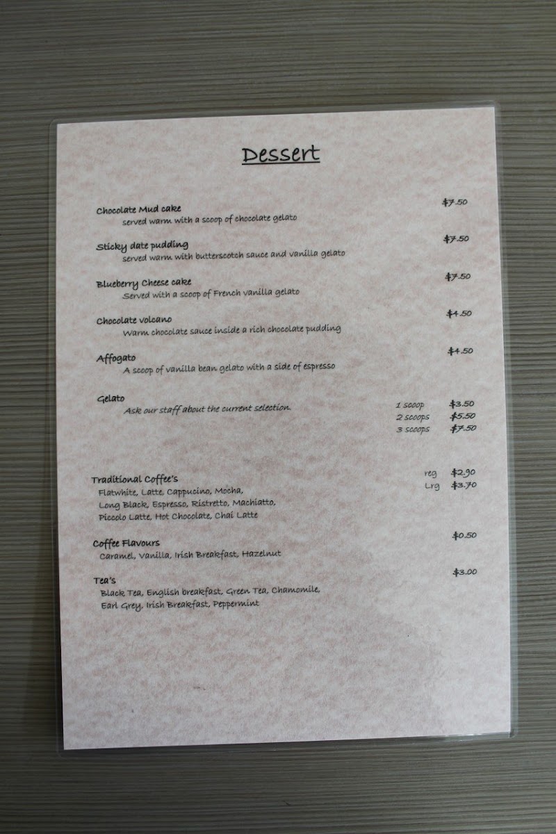 The Rusty Flute Menu 6