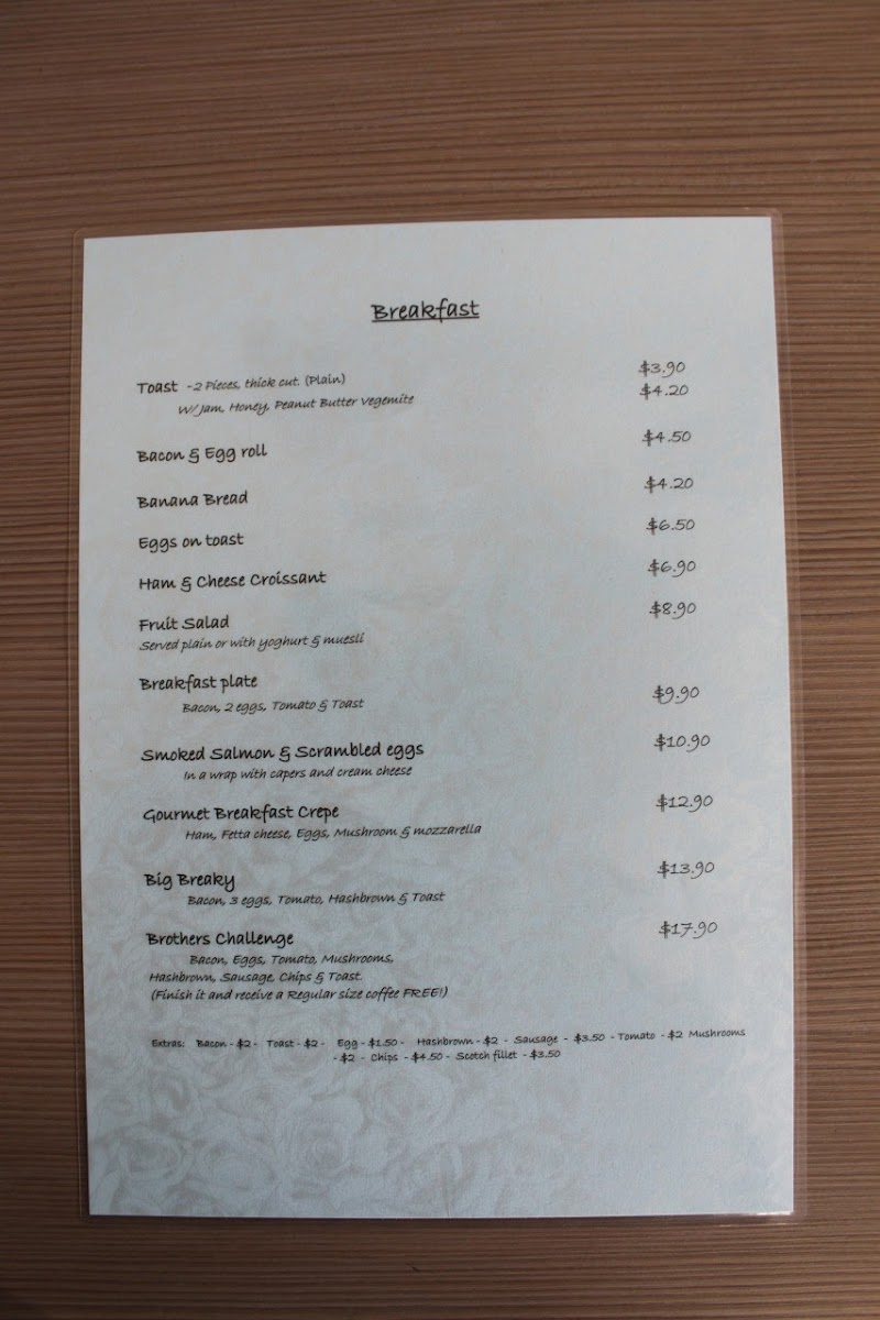 The Rusty Flute Menu 8