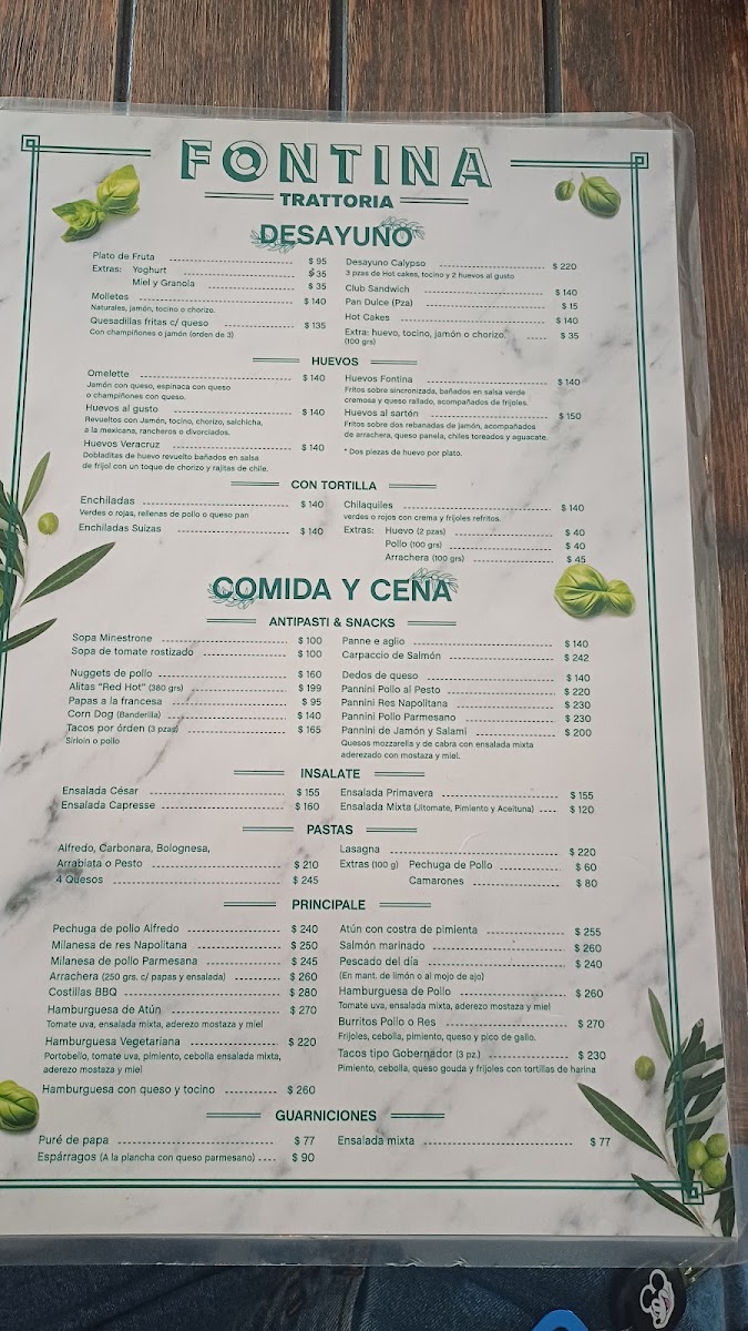 Fontina Trattoria Menu 3