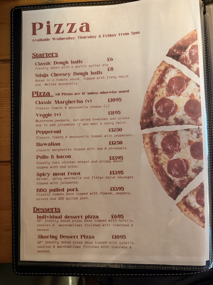 The Bay Horse Middridge Menu 10