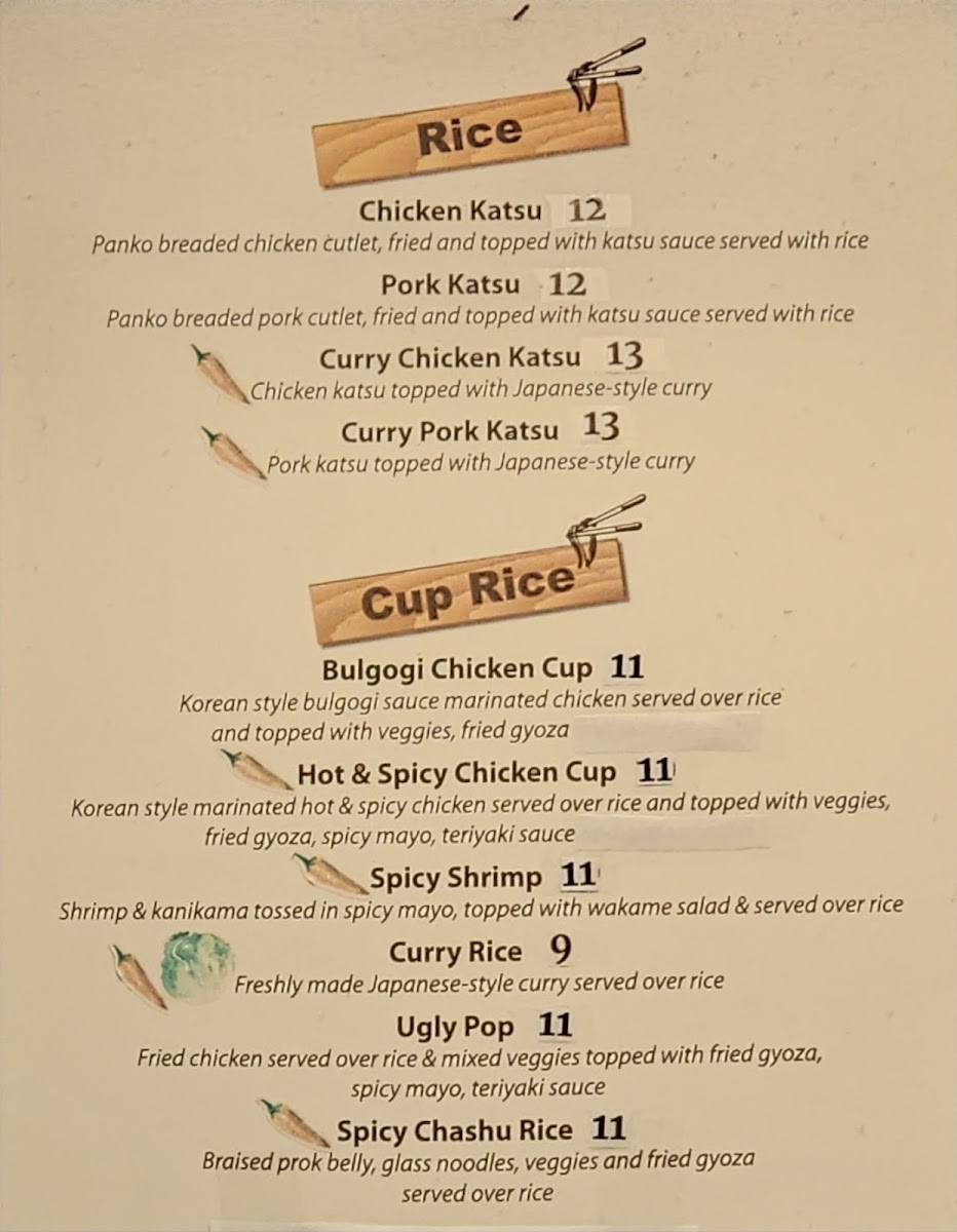 Sapporo Ramen & Noodle Bar Menu 3