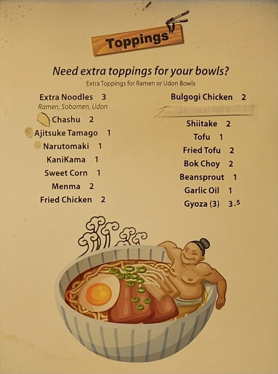 Sapporo Ramen & Noodle Bar Menu 5