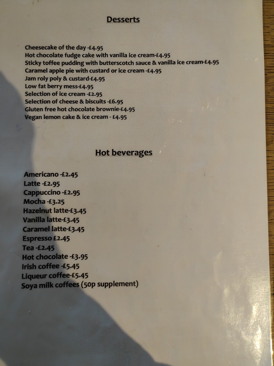 The Stables Pub & Eatery Menu 2