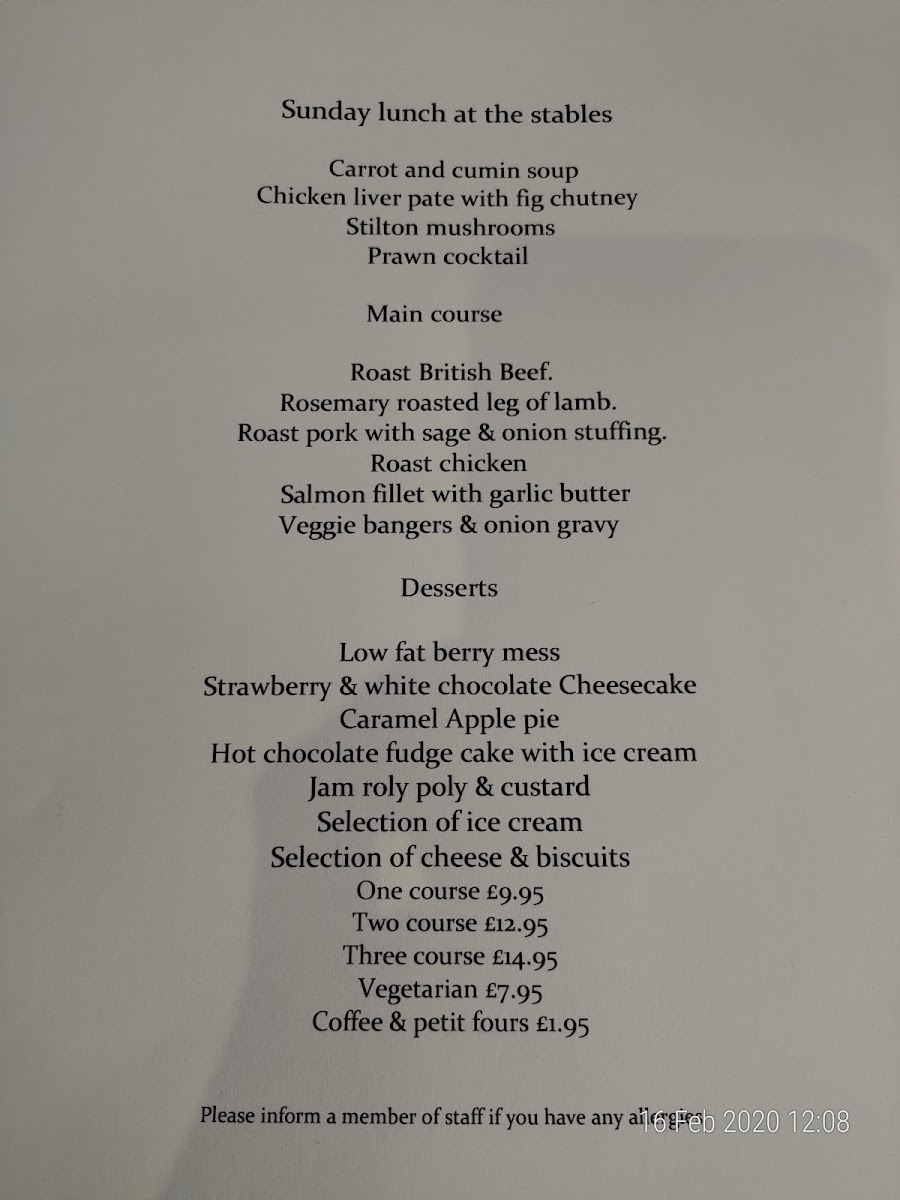The Stables Pub & Eatery Menu 5