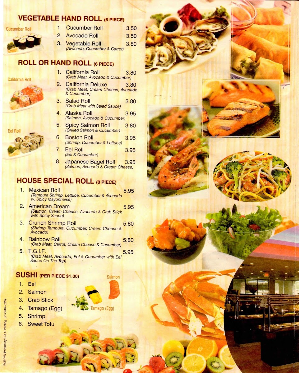 Asihi Hibachi & Buffet Menu 2