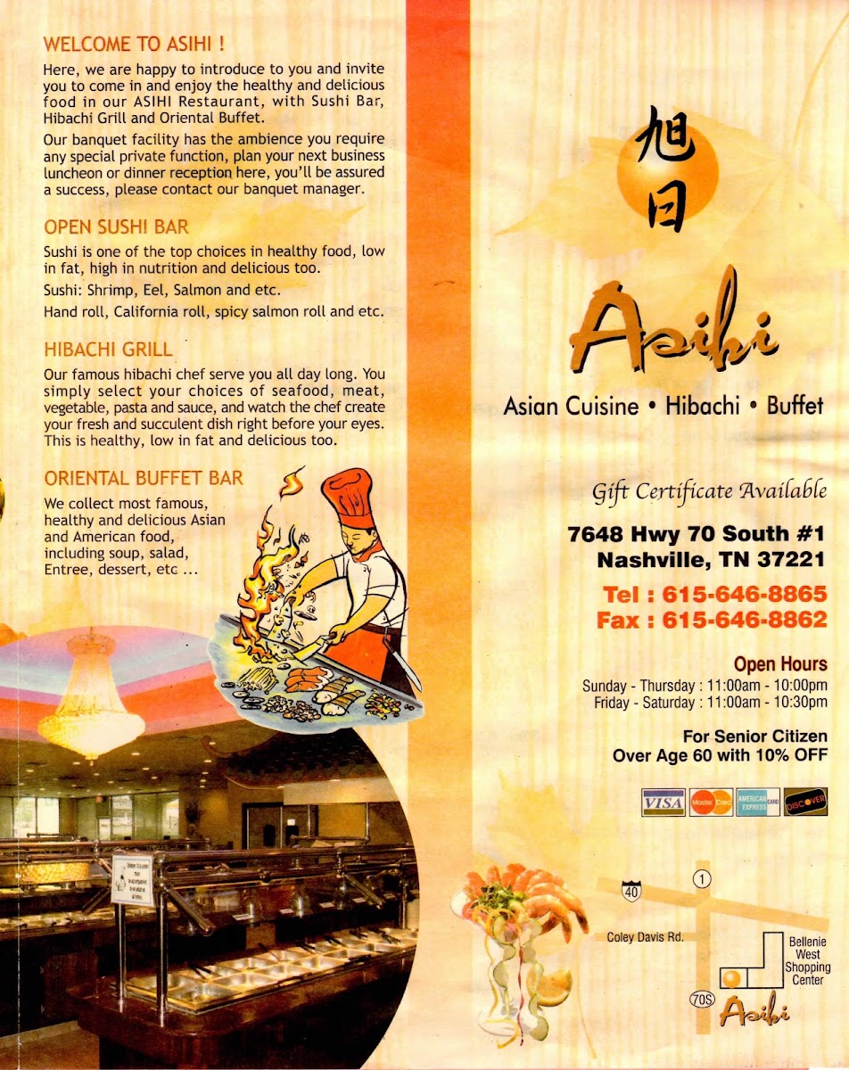 Asihi Hibachi & Buffet Menu 8