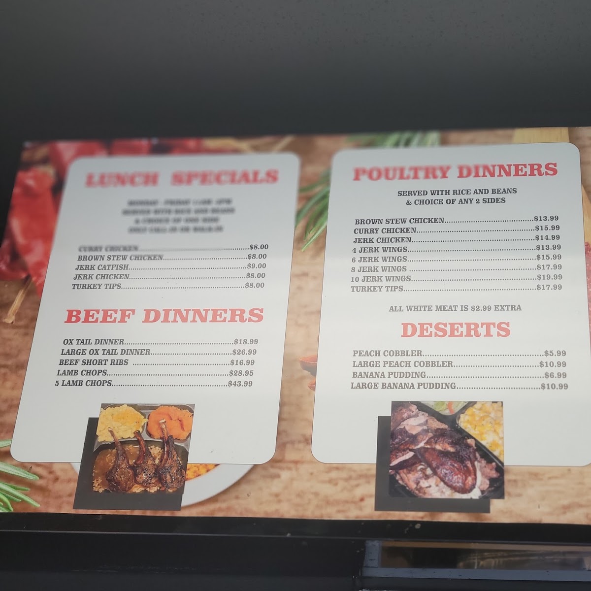 Jordan Jerk Palace III Menu 10