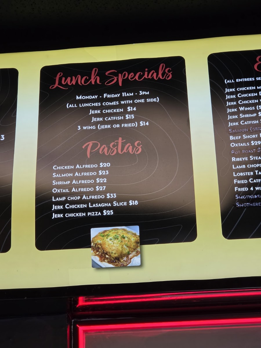 Jordan Jerk Palace III Menu 4
