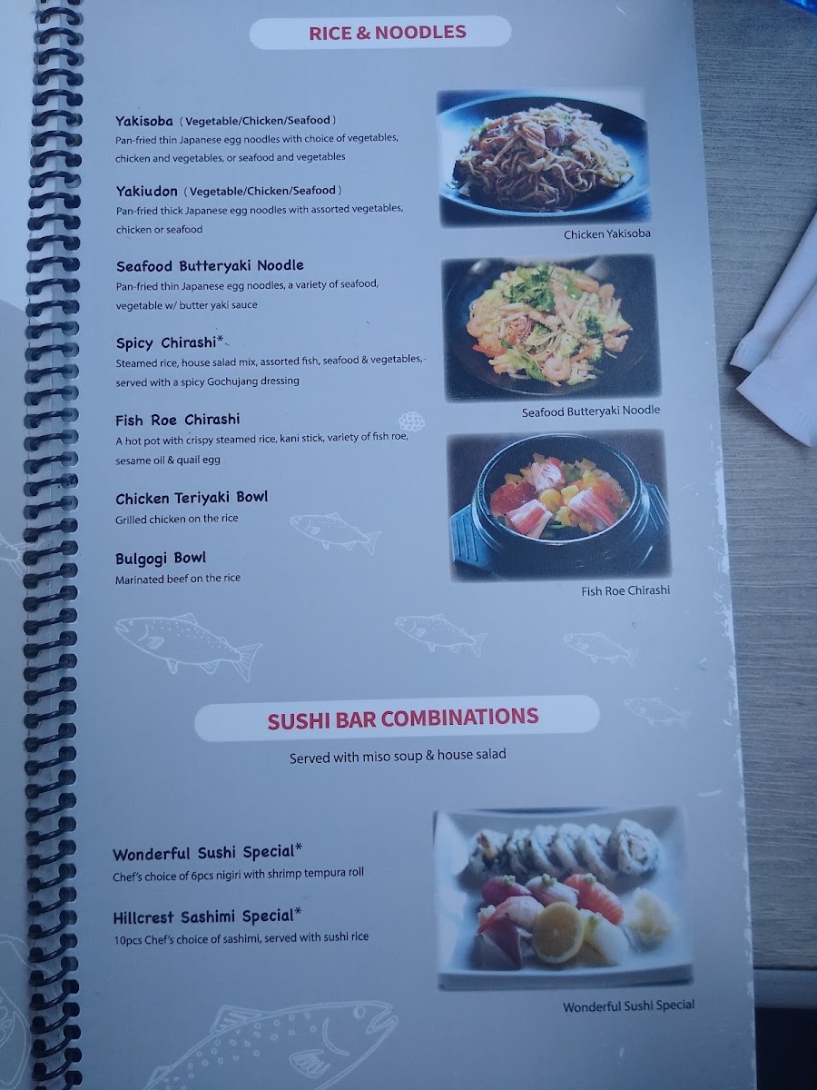 Wonderful Sushi Hillcrest Menu 7