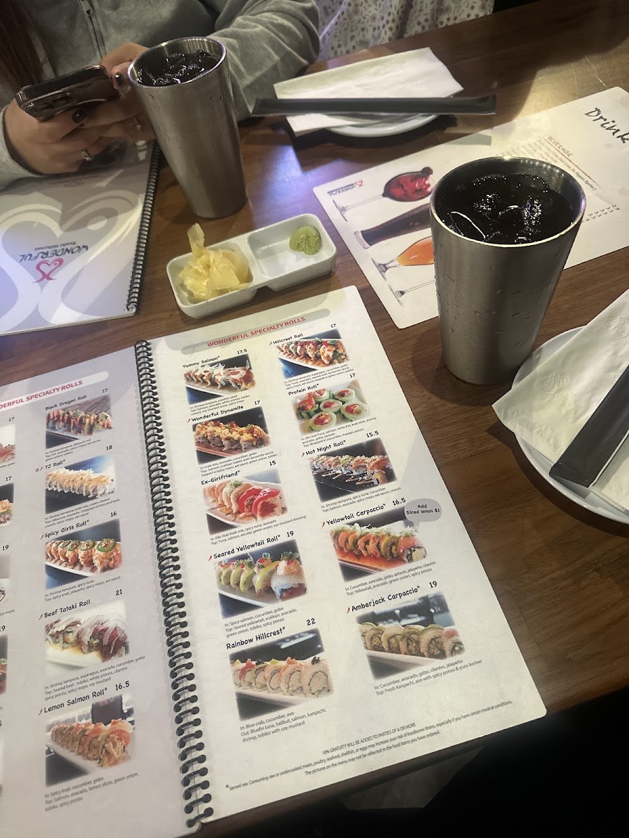 Wonderful Sushi Hillcrest Menu 9