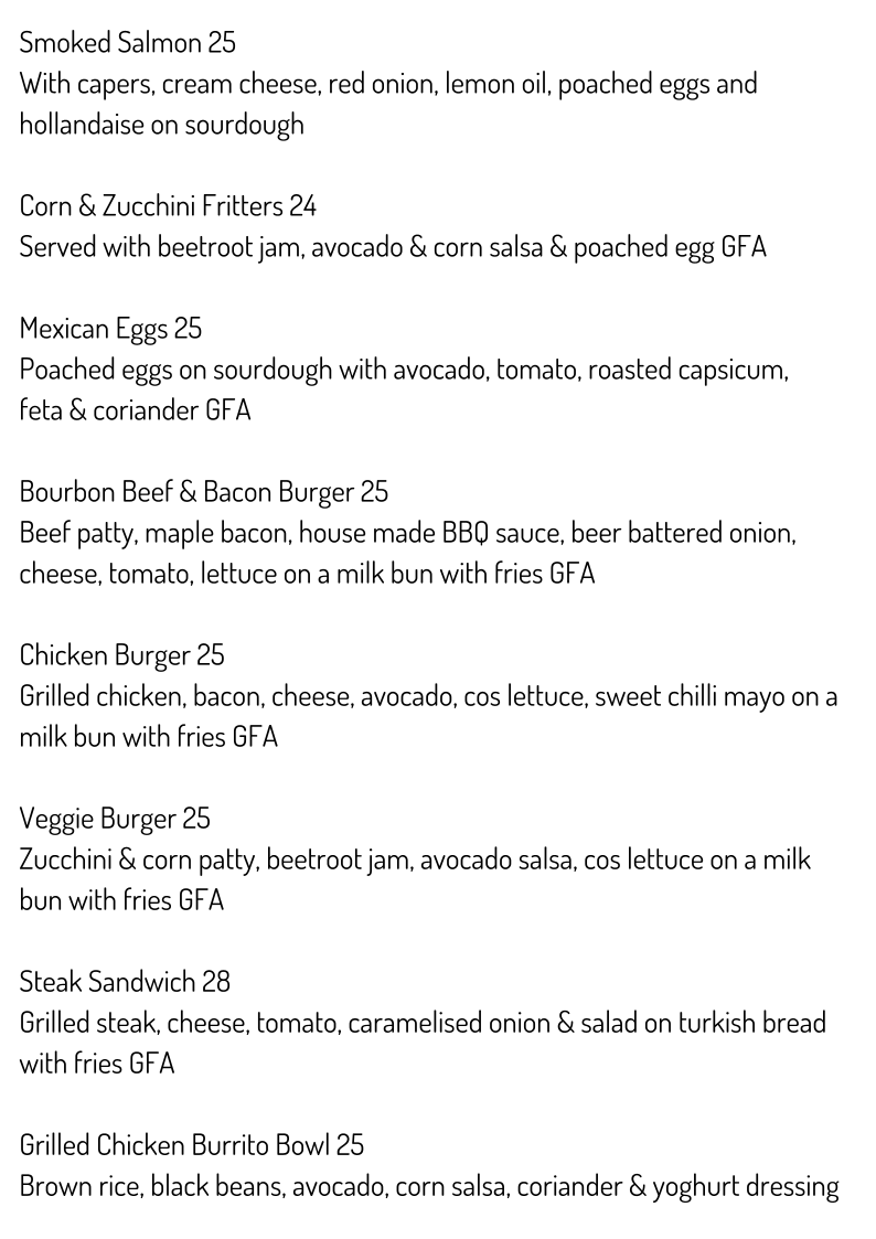 Mitch & Co Cafe Menu 3