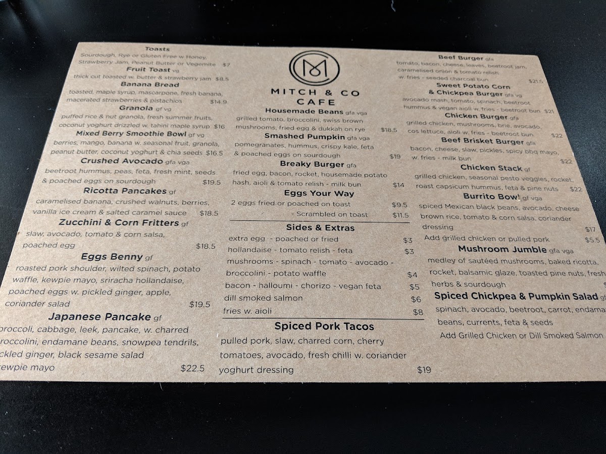 Mitch & Co Cafe Menu 5
