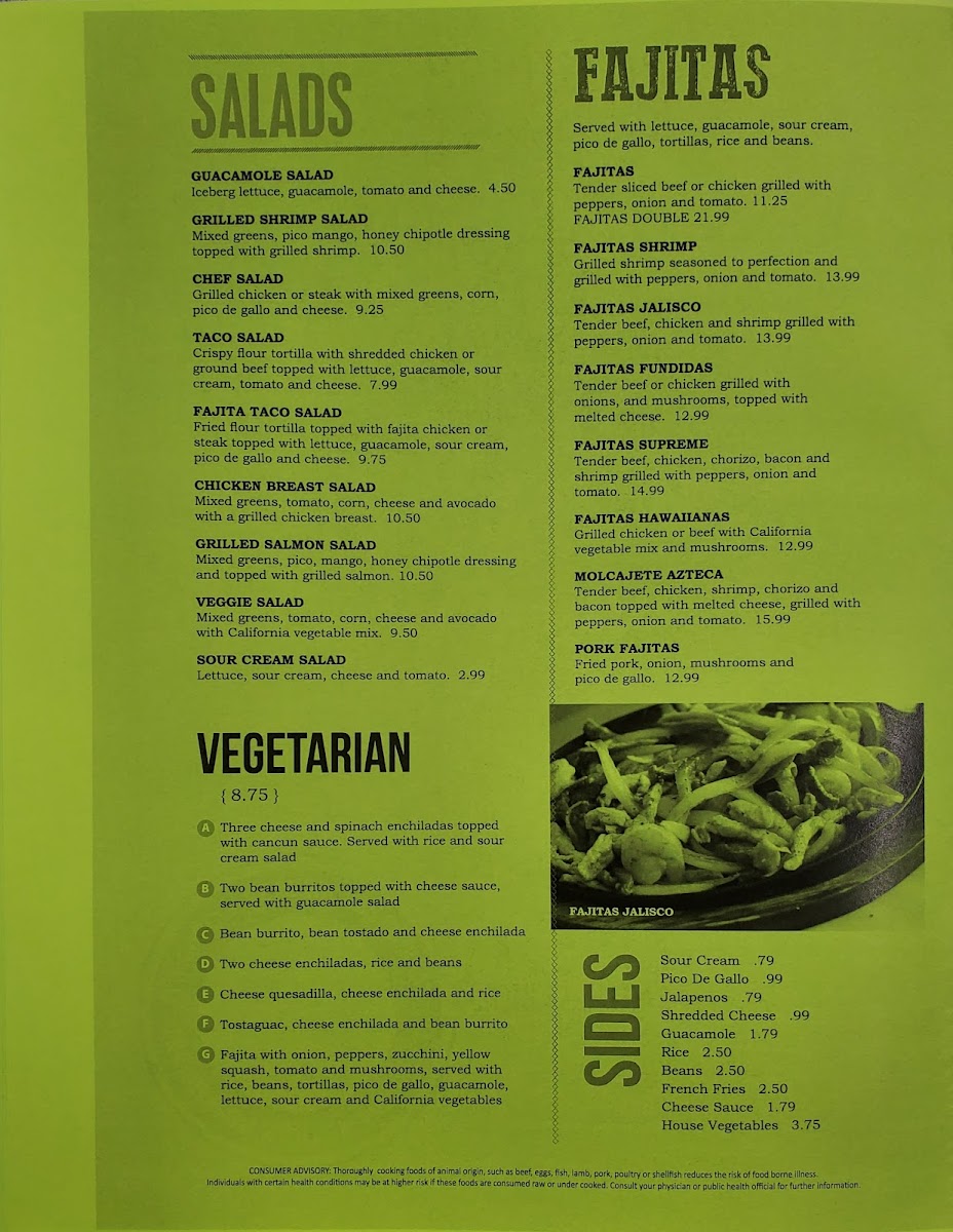 La Cocina Mexican Restaurant Menu 5