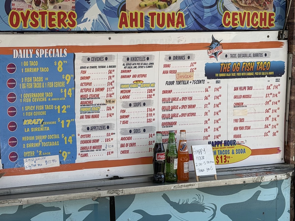 KIKOS PLACE SEAFOOD Menu 2