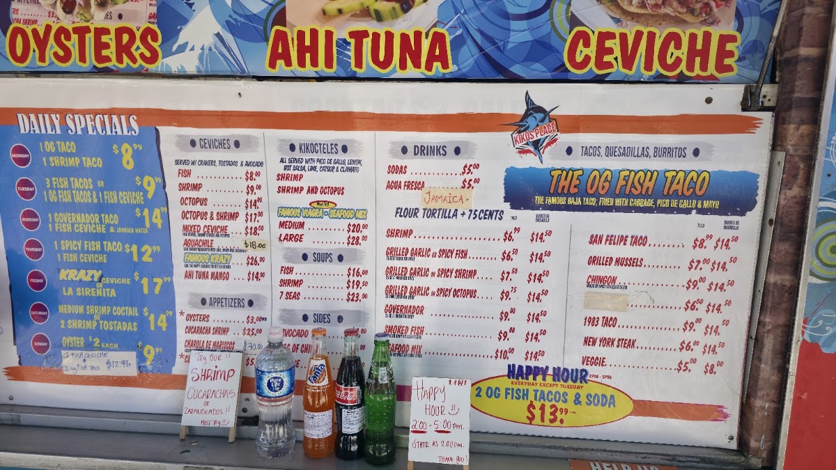 KIKOS PLACE SEAFOOD Menu 3