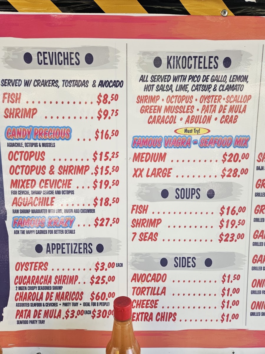 KIKOS PLACE SEAFOOD Menu 4