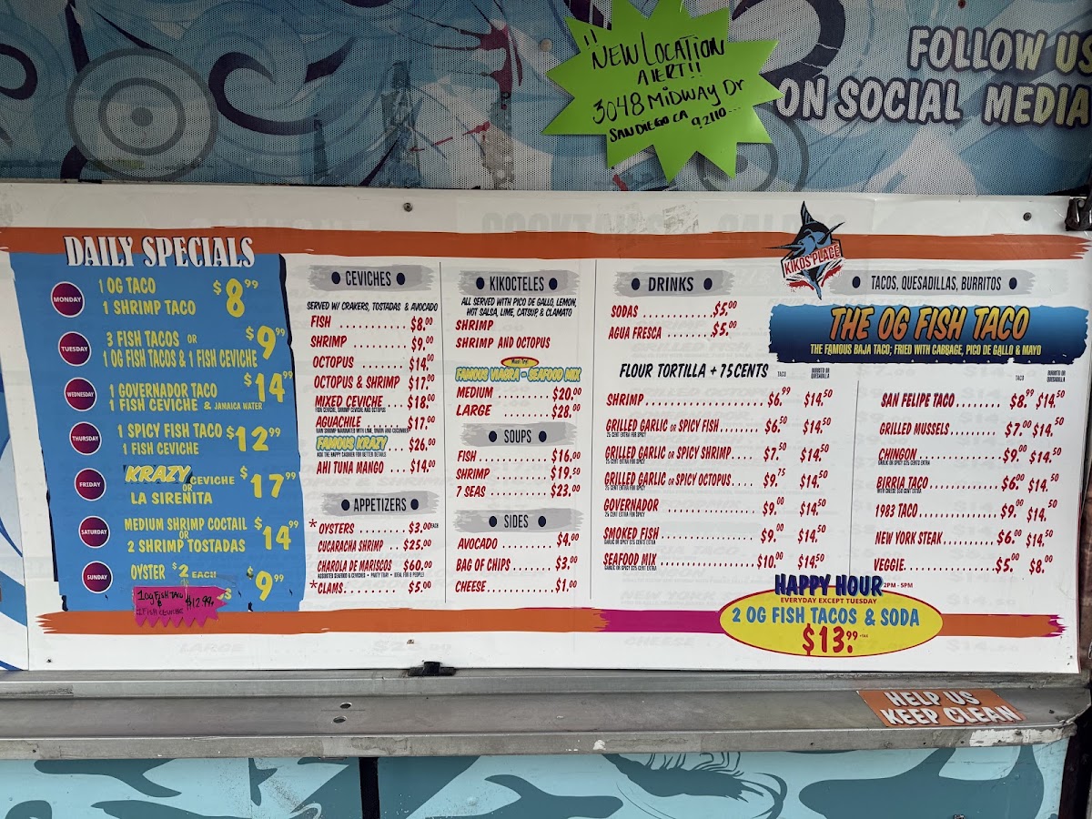 KIKOS PLACE SEAFOOD Menu 7