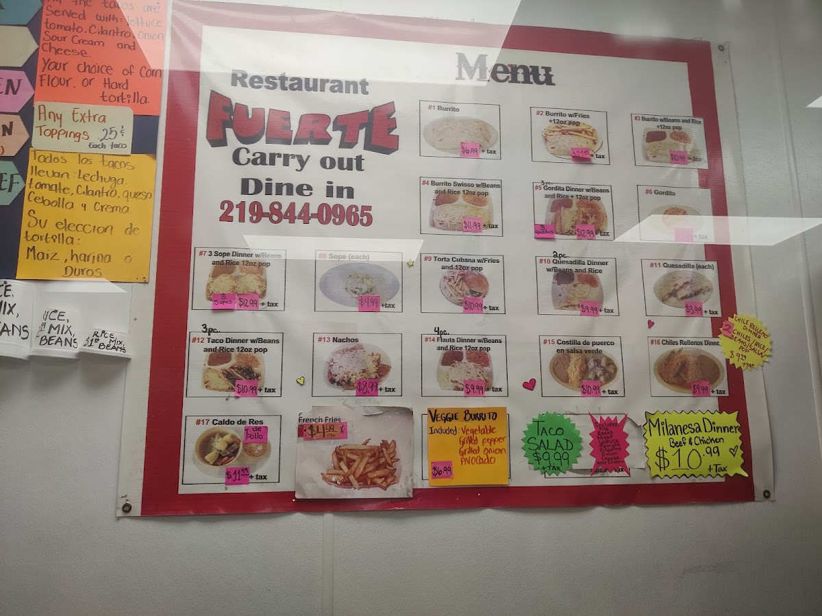 Fuerte Restaurant Menu 6