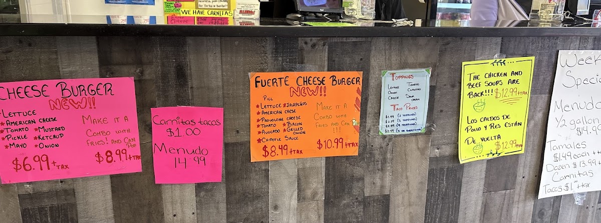 Fuerte Restaurant Menu 7