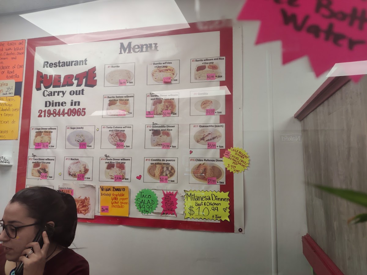 Fuerte Restaurant Menu 8