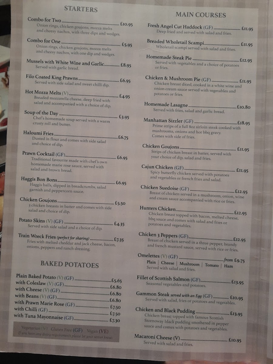 The Glencairn Lounge Menu 2