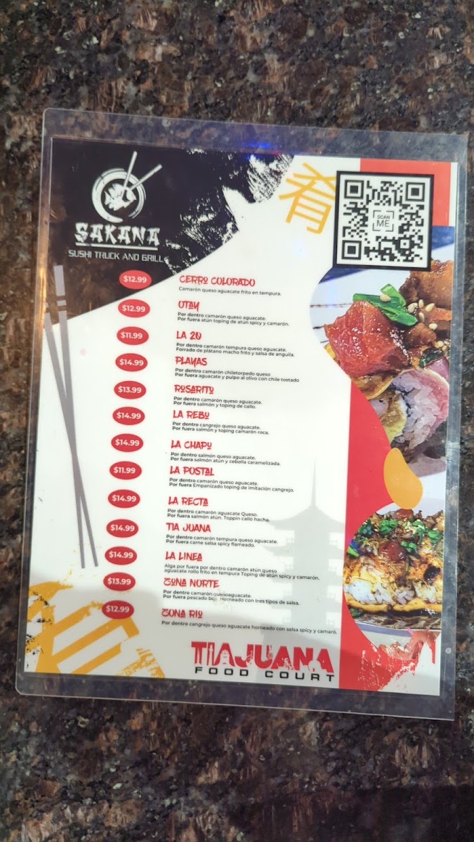 Tiajuana Food Court Menu 9