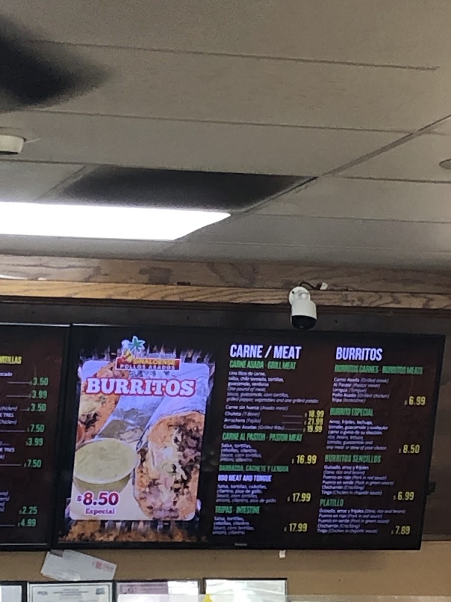 El Auténtico Sinaloense Menu 9