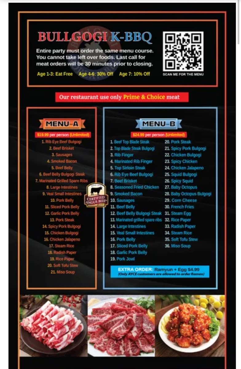 Bullgogi Korean BBQ Menu 6