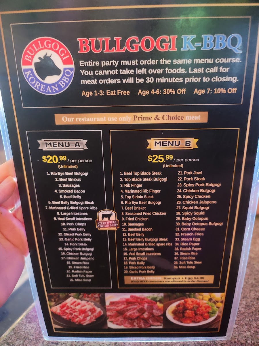 Bullgogi Korean BBQ Menu 8
