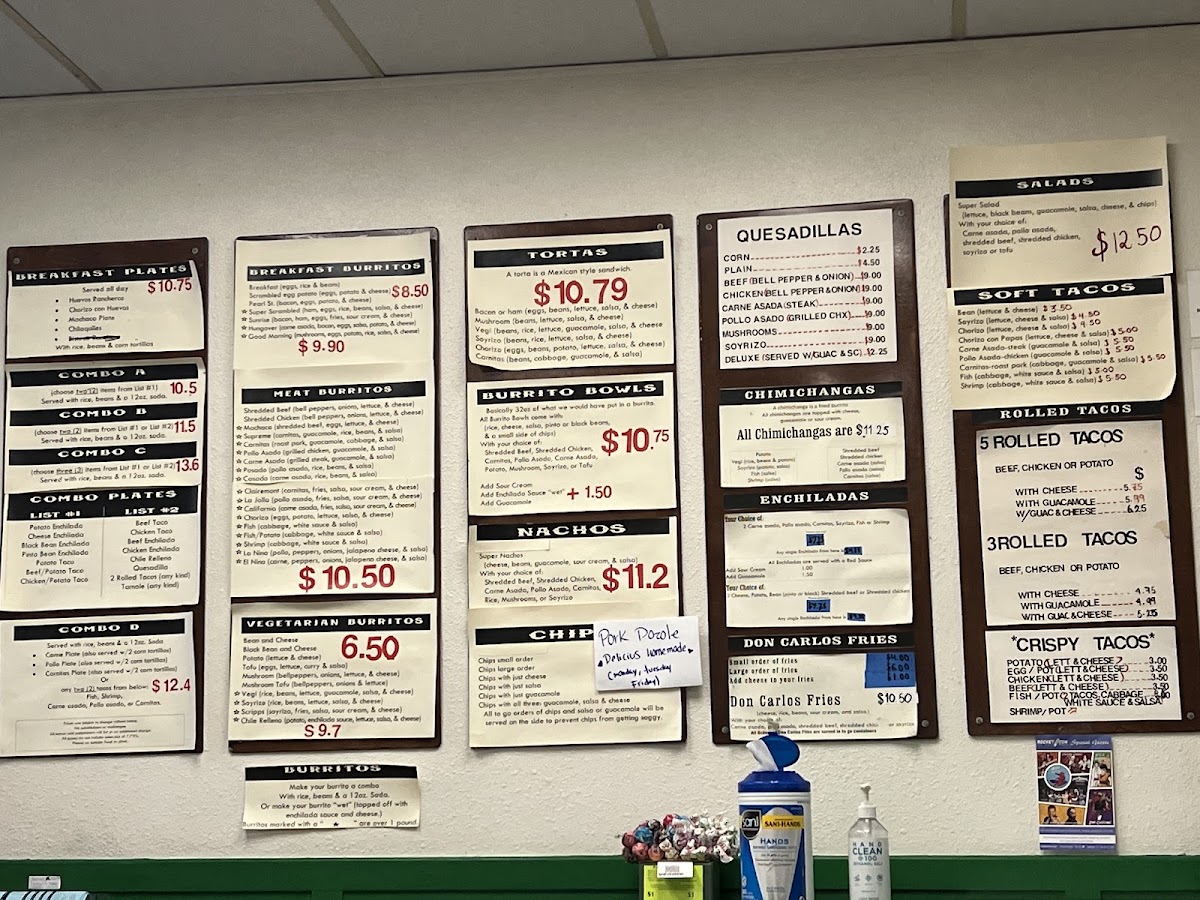 Don Carlos Taco Shop Menu 8