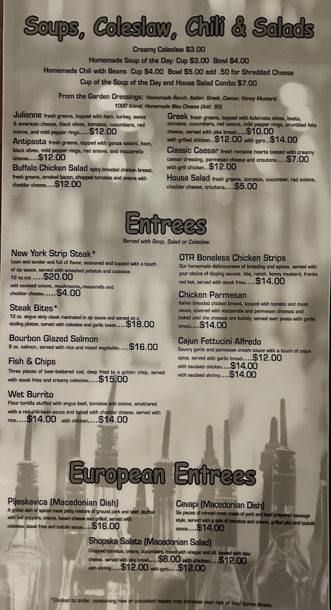 On the Rocks Bar & Grill Menu 4