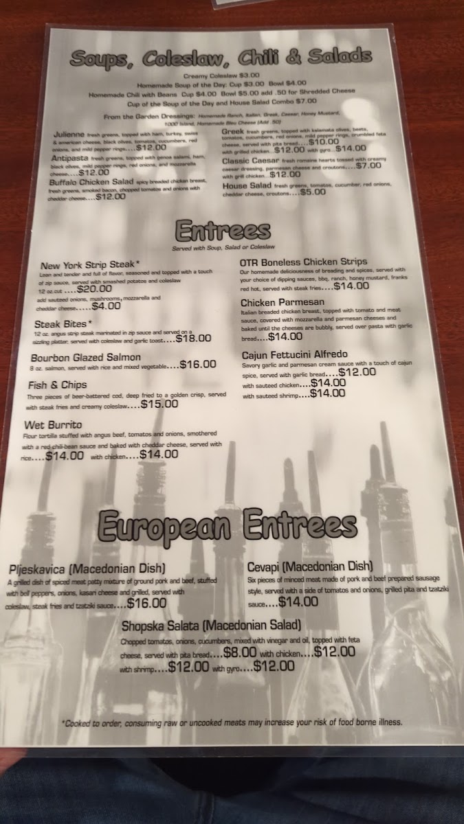 On the Rocks Bar & Grill Menu 6