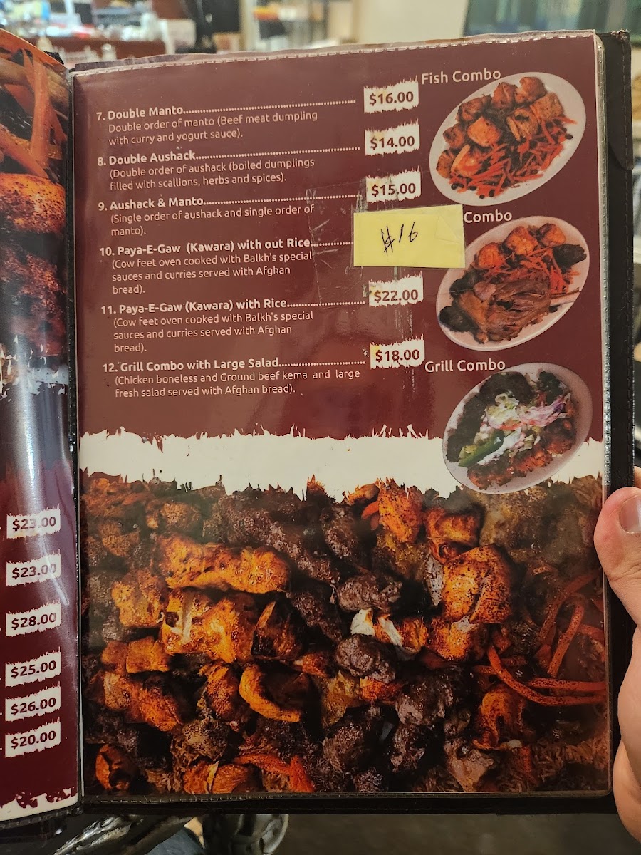 Balkh Shish Kabab House Menu 3