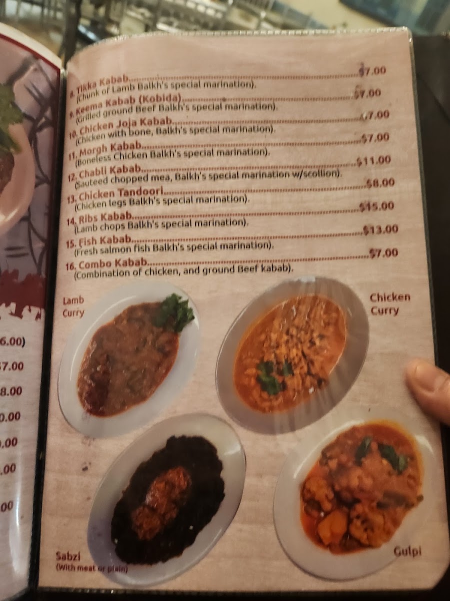 Balkh Shish Kabab House Menu 8