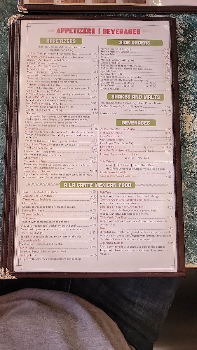 Old Country Coffee Shop Menu 7
