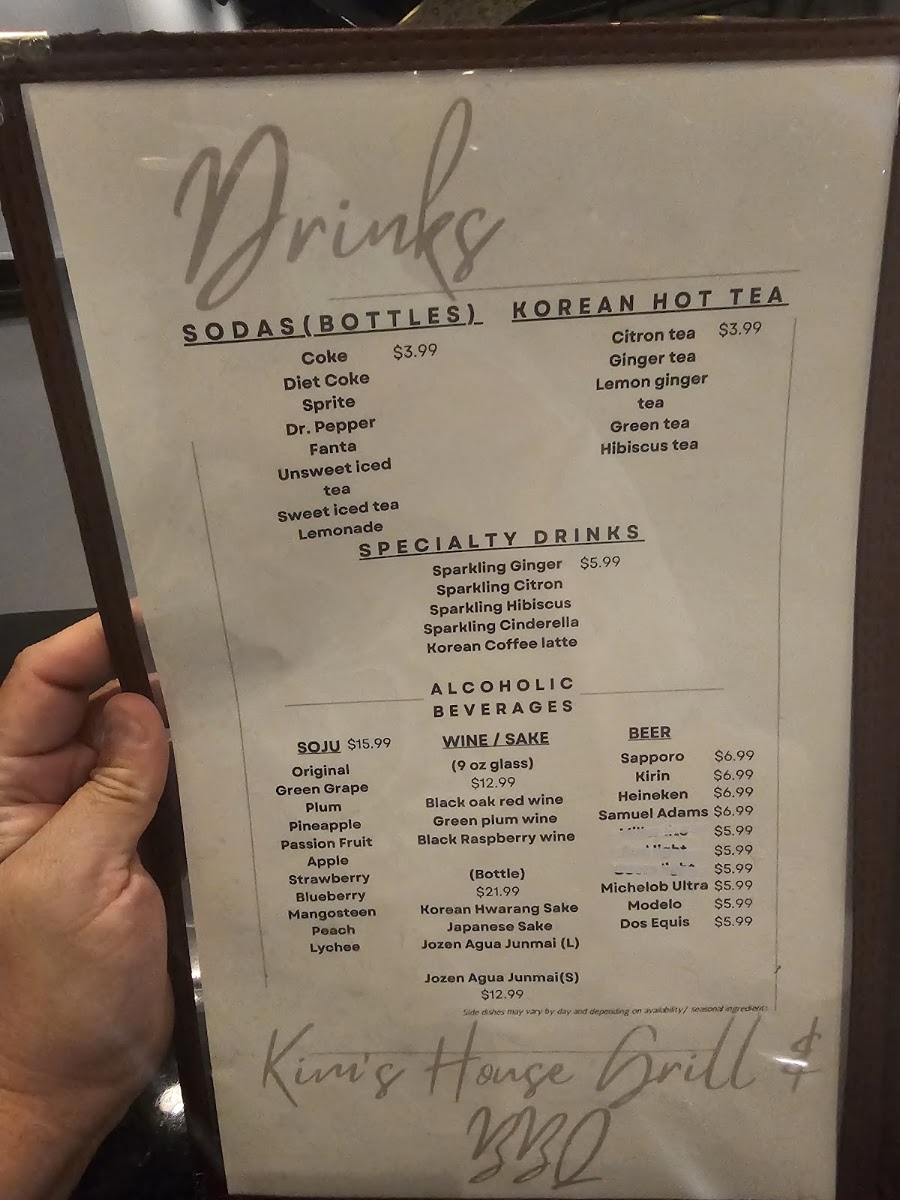 Kim's House Grill & BBQ Menu 5