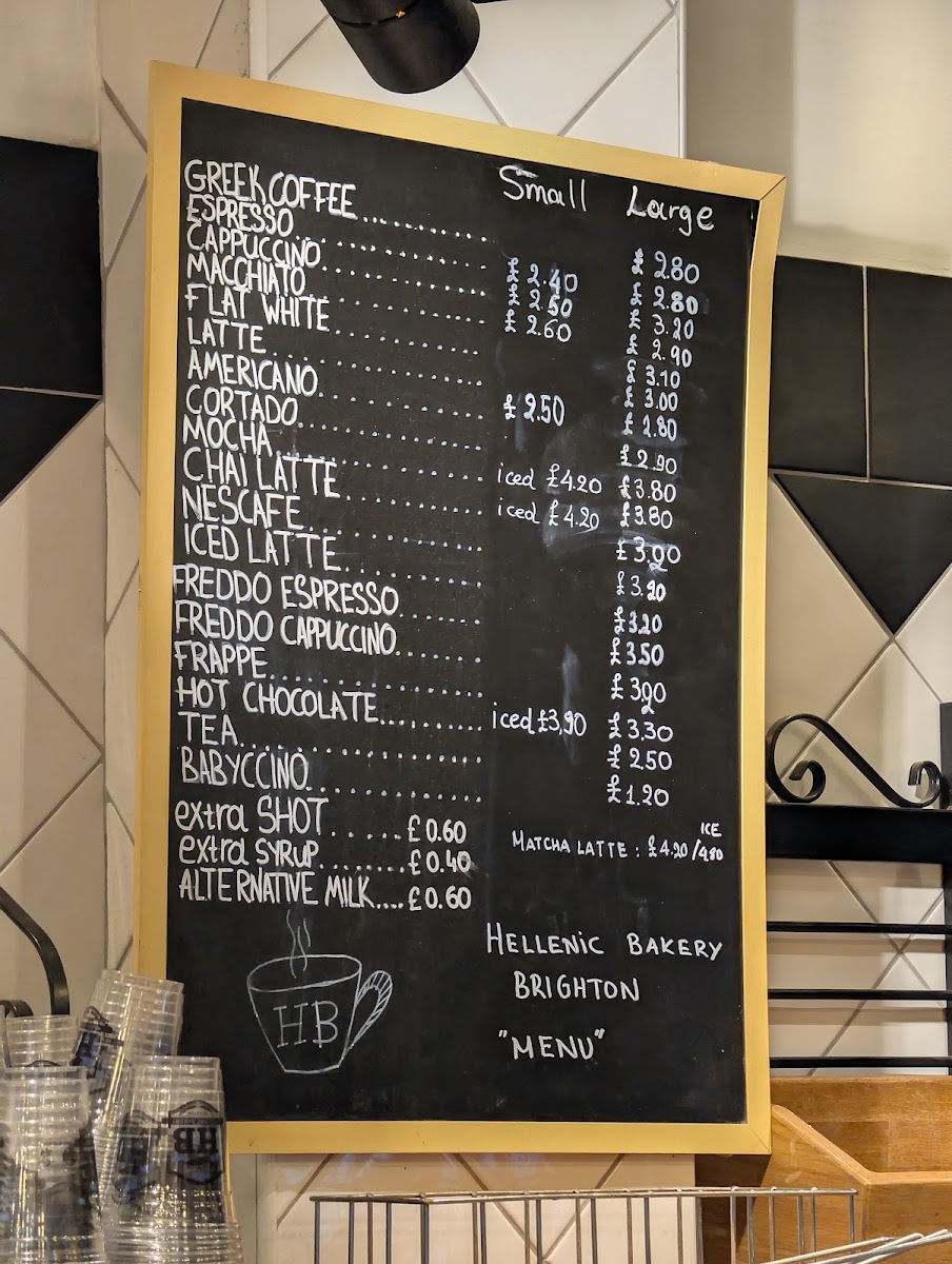 Hellenic Bakery Brighton Menu 1