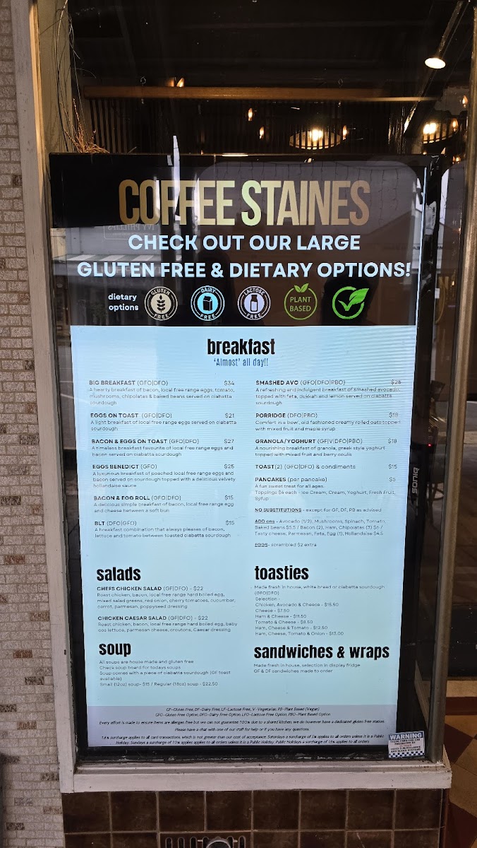 Coffee Staines - Café and Catering Menu 3