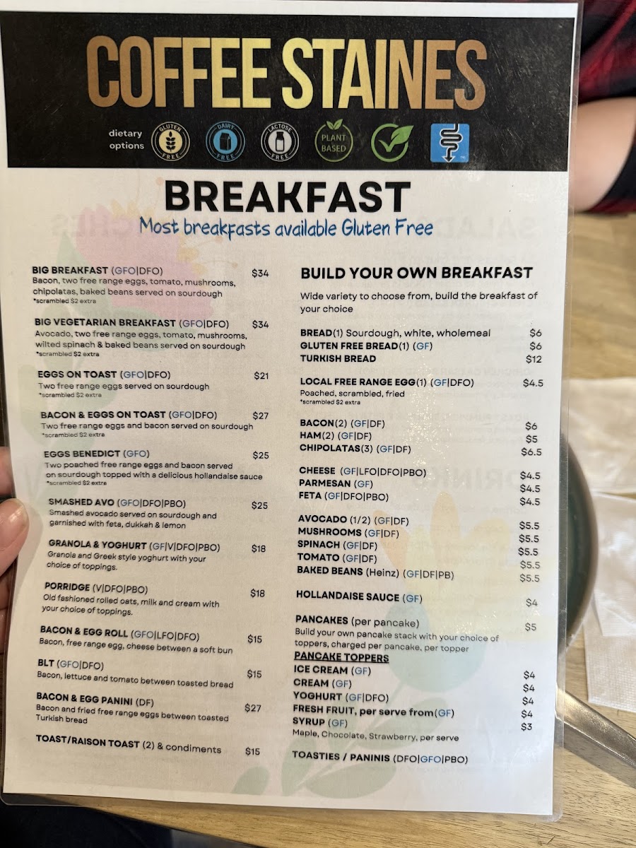 Coffee Staines - Café and Catering Menu 6