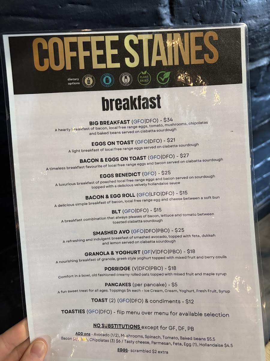 Coffee Staines - Café and Catering Menu 7