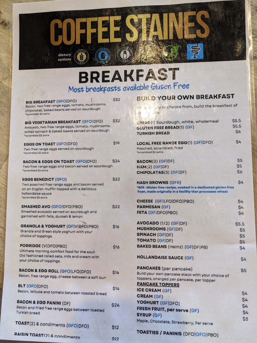 Coffee Staines - Café and Catering Menu 9