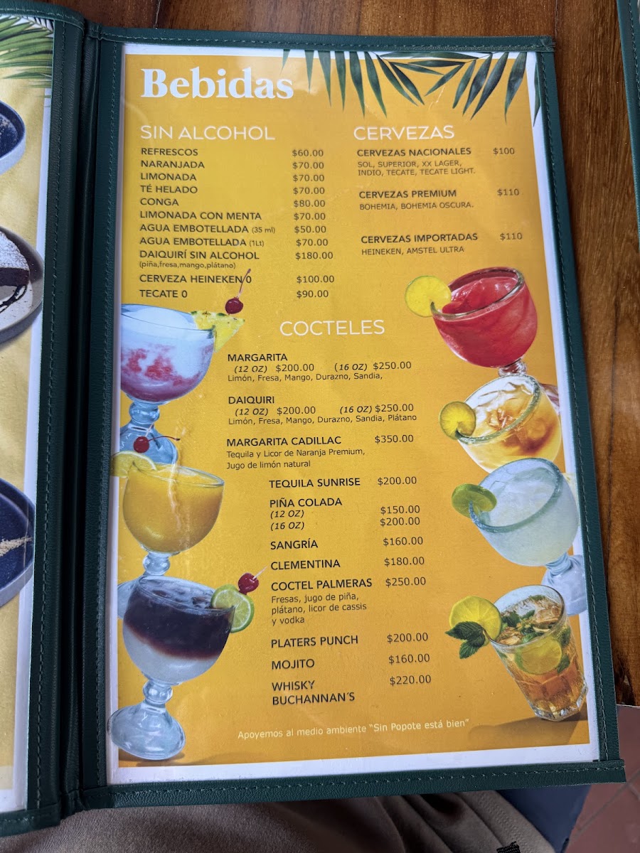 Restaurante Palmeras Cozumel Menu 9