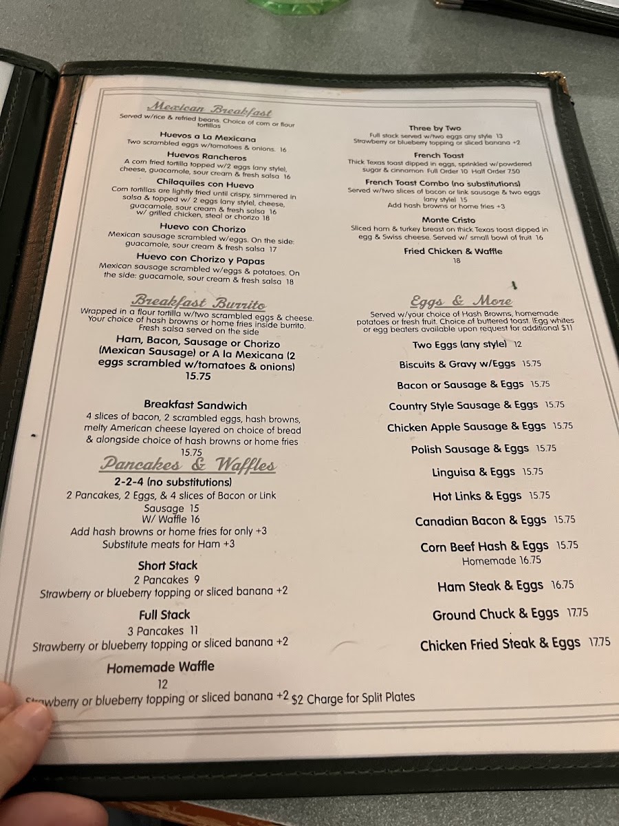 Gunter's Restaurant Menu 2