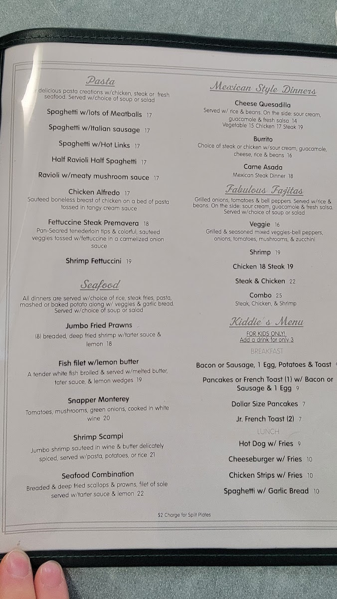 Gunter's Restaurant Menu 4