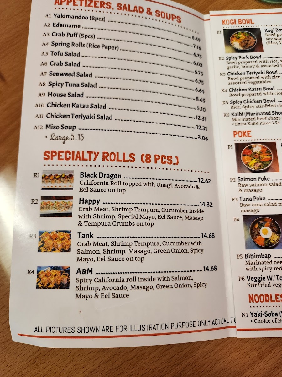 Kogibowl Sushi Bar Menu 6