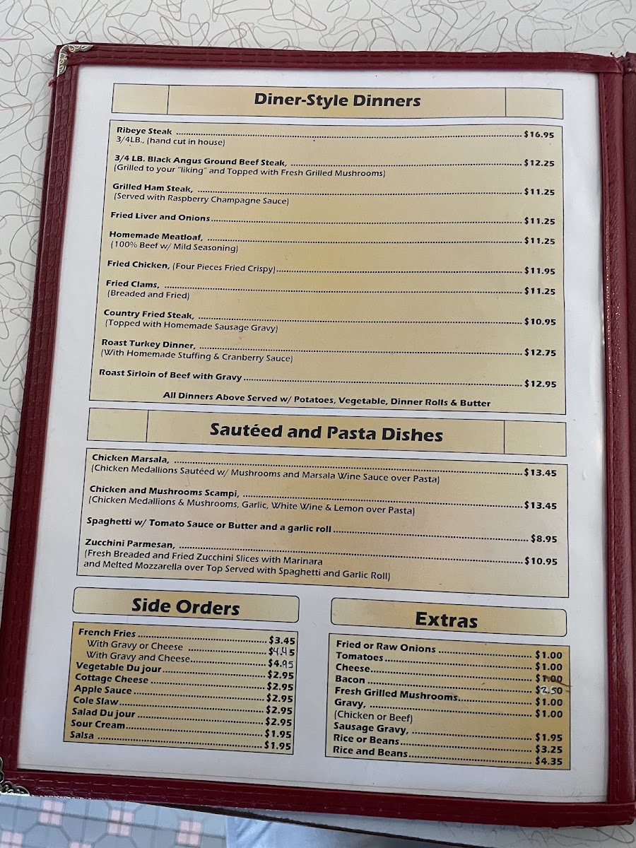 Martindale Chief Diner Menu 9