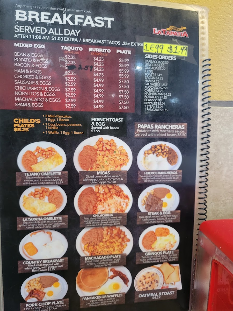 La Tapatia Restaurant Menu 6